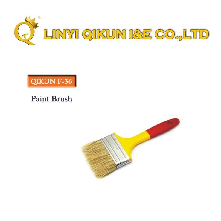 F-34 Hardware Decorate Paint Hand Tools Double Color Wooden Handle Paint Brush