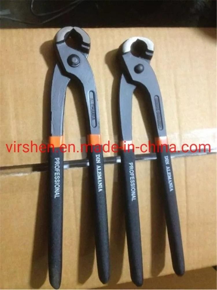 Tower Pincer Tie Pliers Forged Steel Tower Pincer End Cutting Plier Carpenter Pincer