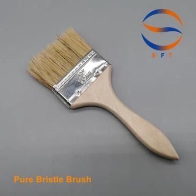 3&prime;&prime; Pure Hog Hair Brush Paint Brush for Epoxy Flooring