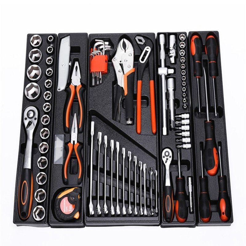 Universal Suitcase Cross Border Hardware Toolbox Set 85 Iron Box Tools Ratchet Wrench Pliers Set