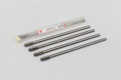 Long shanks carbide rotary burrs