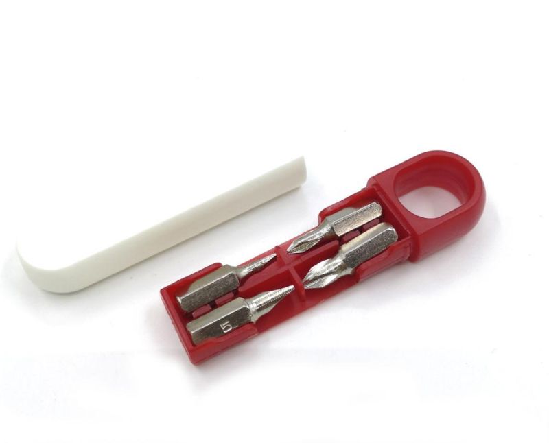 Mini Plastic Hand Screwdriver Tools Sets Keychain for Promotion