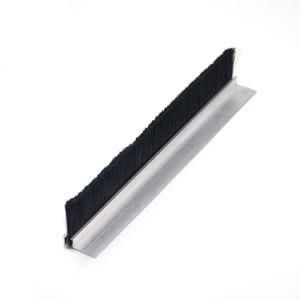 Heavy Density Fill Black Nylon Bristle Strip Seal Brush for Door