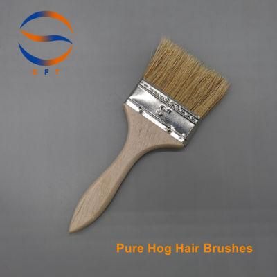 76mm Width Pure Hog Hair Chip Brushes for FRP Laminating