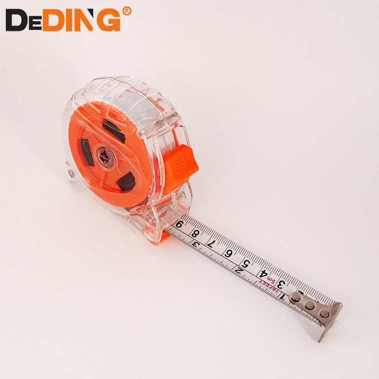 Wholesale Clear Transparent Case Carbon Steel Blade Tape Measure