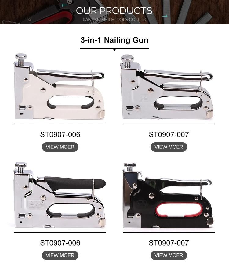 Light-Duty Metal Hand Operated 4-8mm Staples Staple Gun