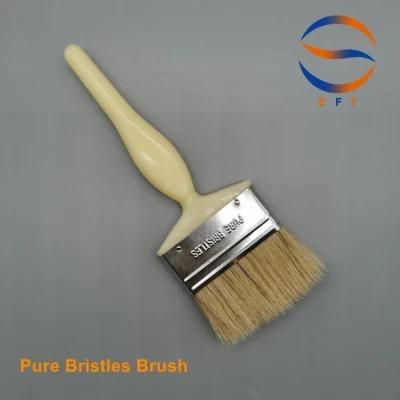 3 Inch Solvent Resistant White Bristle Laminating Brushes Construction Tools