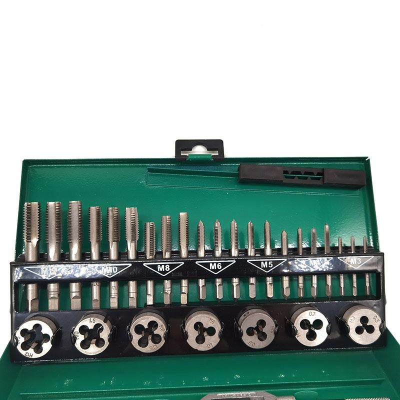 32PCS Alloy Steel Metric Spiral Pointed Screw Tap Die Set