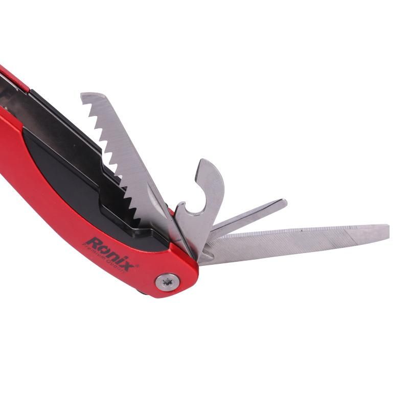 Ronix Rh-1191 Camping Outdoor Multi Function Tool Plier with Handle Foldable Multipliers