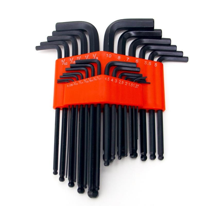 Hex Key Set L Key Shape Long Black Oxide Number of Pieces 6