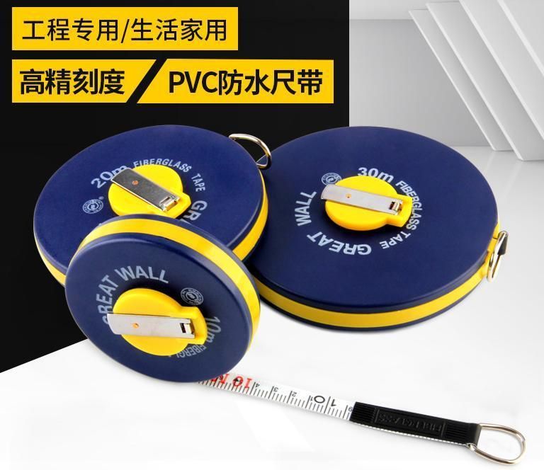 10m/20m/30m New Design High Quality Nylon Coat Steel Measuring Tape