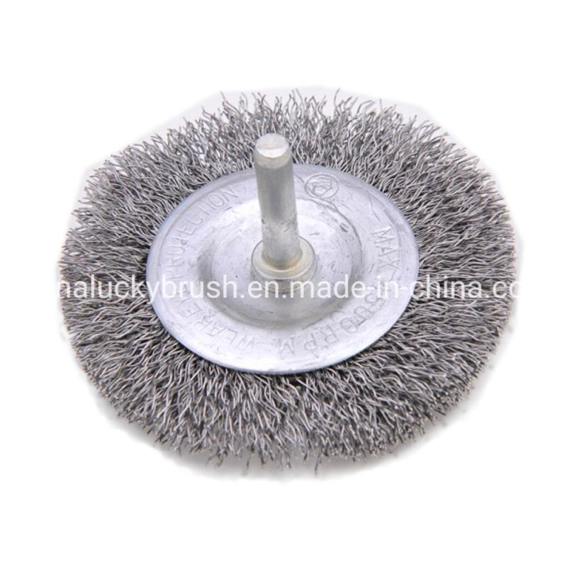 Steel Wire Polishing Wheel Brush with 6mm Shank (YY-232)