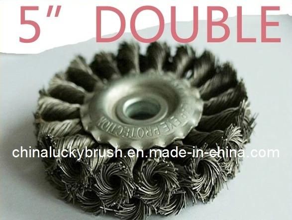 5 Inch Double Twist Knot Wheel Brush (YY-055)