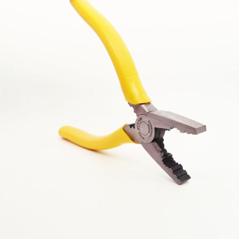 6" 8"10" Made of Screw-Thread Steel Durable Combination Pliers with PVC Handles