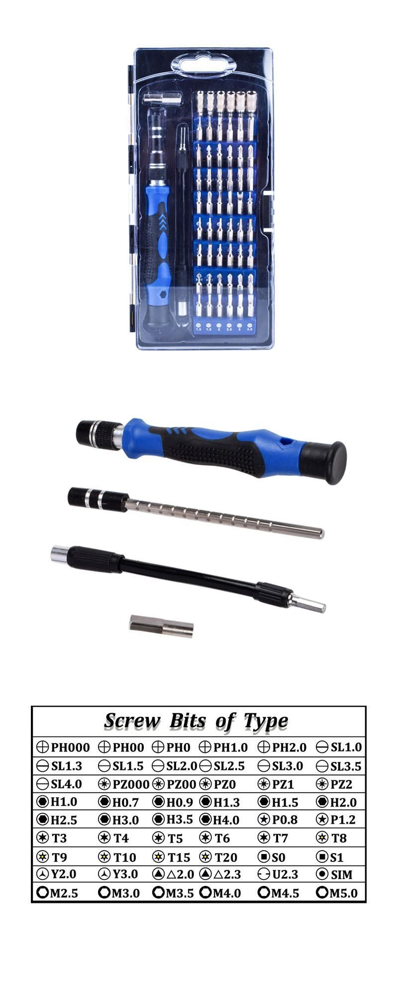 58 in 1 Portable Mobile Phone Disassembly Repair Tool Screwdriver Household Multifunctional Combination Screwdriver Set