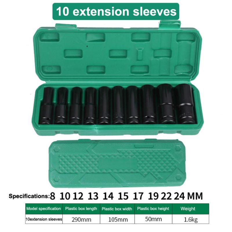 9/10/15/20PCS 1/2 Inch Electric Wrench Accessory Socket Set