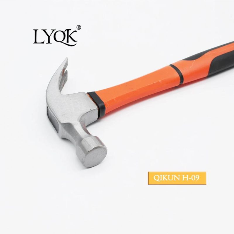 H-08 Construction Hardware Hand Tools Steel Tublar Handle American Type Claw Hammer