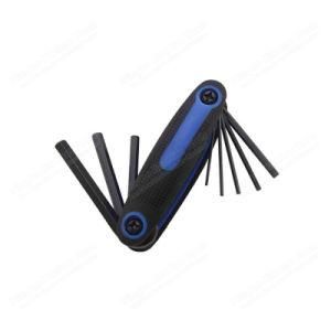 Cr-V 8PCS Folding Hex Key Set Wrench for Hand Tools