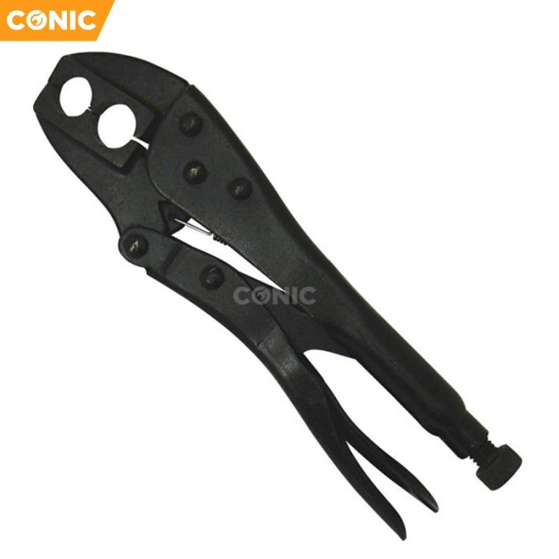 Negative Opening Vise Grip Locking Plier with Two Holes