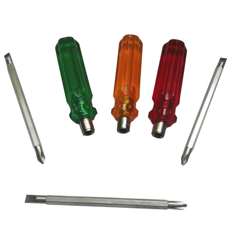 Non-Slip Handle Magnetic Cr-V Screwdriver