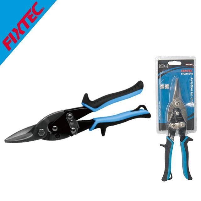 Fixtec 10" Cr-V Aviation Tin Snip with Bulk Heat Treatment