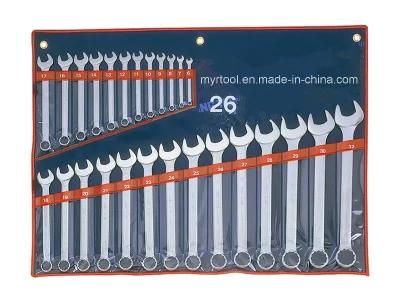 26PCS Professional Combintaion Spanner Rolling Bag Tool Kit