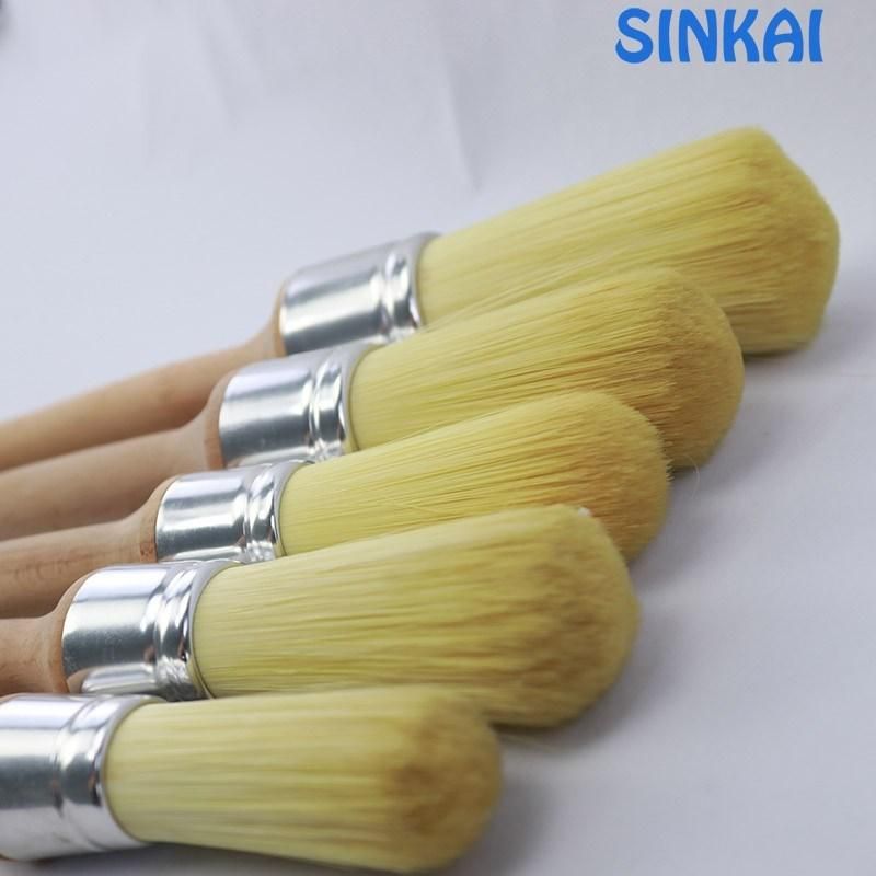 China Golden Supplier Handle Economical Bristle Round Brush