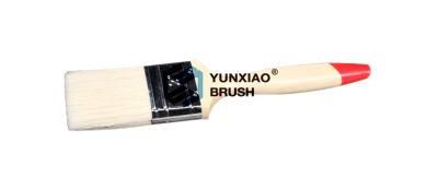 Wooden Handle Paint Brush with Bristle White