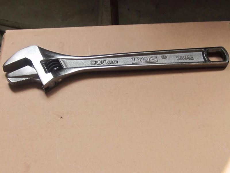 European Type Chrome Vanadium Forged Adjustable Wrench/Spanner