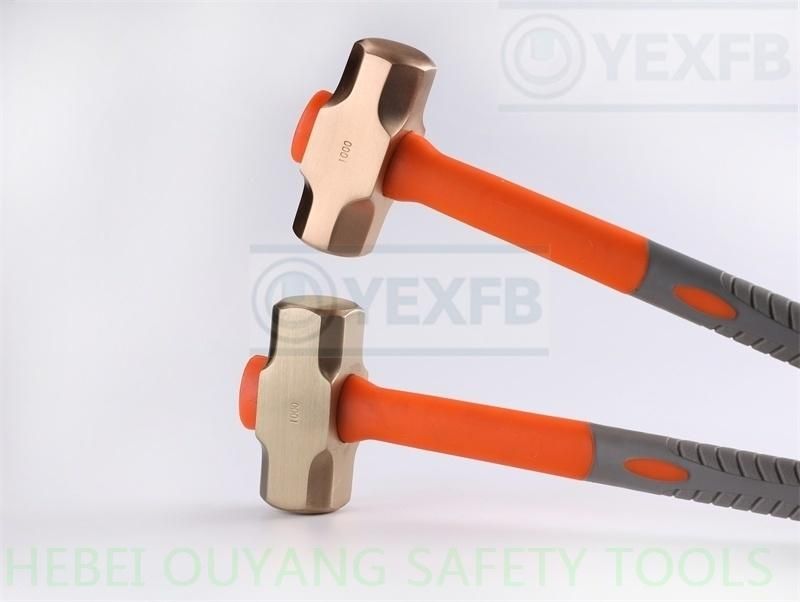 Non-Sparking Hammer Sledge Safety Tools Copper Beryllium 2500g