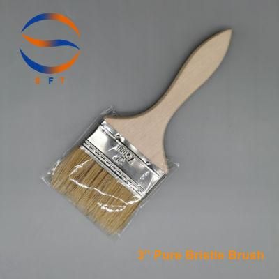 Solvent Resistant White Bristle Brushes Paint Brushes for FRP Lamination