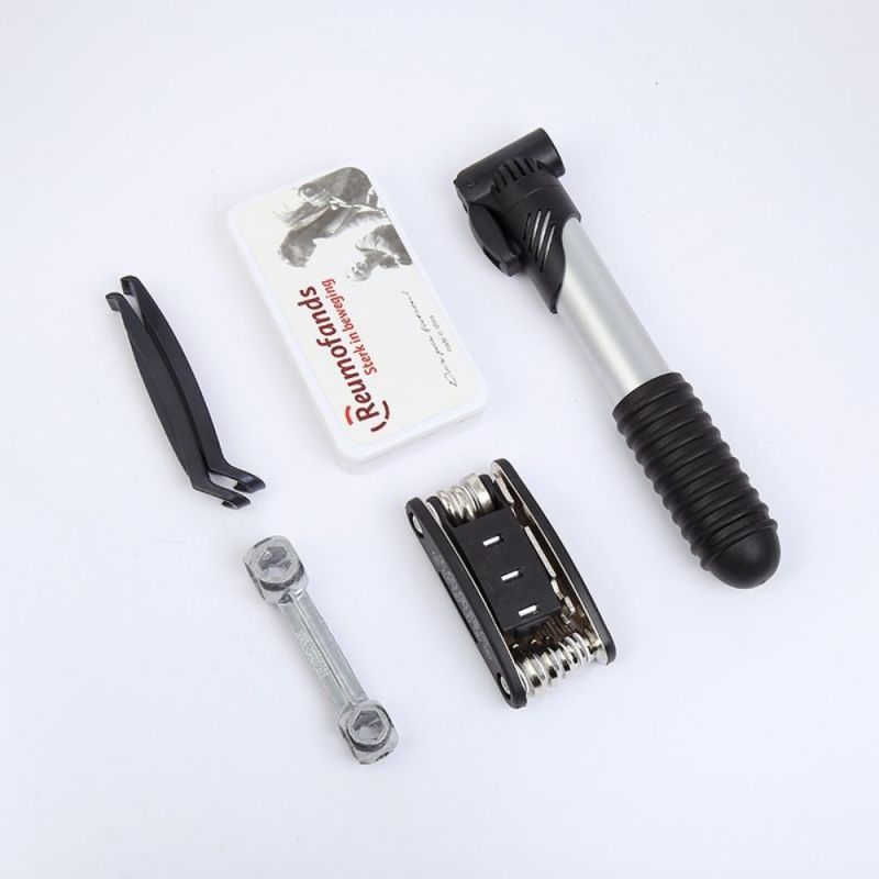 Bicycle Repair Kit with Bag Multi-Function Tube Patch Lever Bicycle Tire Repair Kit with 120 Psi Mini Pump Bike Tool Kit Wyz20322