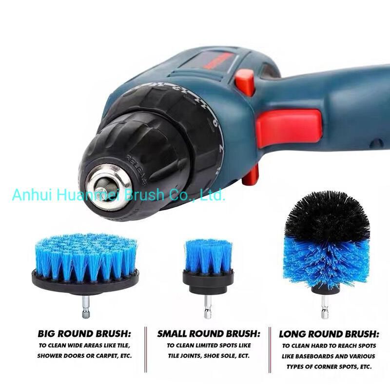 Electric Car Cleaning Power Drill Brush Sets Power Scrubber Drill Brush Kit for Car Washing Bathroom Toilet