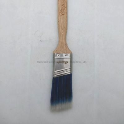 High Quality Wooden Handle Double Colour PBT Tapered Filaments 1.5inch Paint Brush