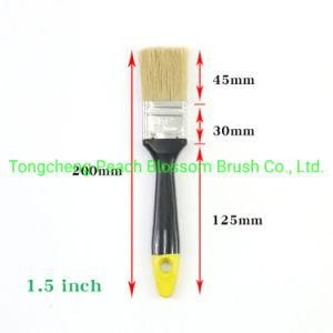 1-6inch Jasper Brand Yellow Tail Black Handle Black Bristle Paint Brush