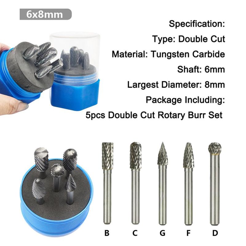 Tungsten Carbide Burrs Rotary Set