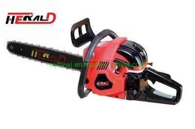 Popular Powerful Mini 52cc 58cc Easy Start Gasoline Chain Saw Hy-52D Cutting Woods Well Equiped Low Price Economic Model