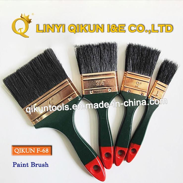F-66 Hardware Decorate Paint Hand Tools Wooden Handle Bristle Roller Paint Brush