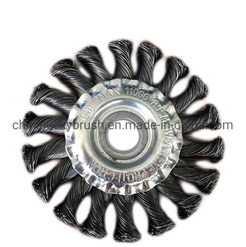 178mm Twist Knot Steel Wire Wheel Brush (YY-075)