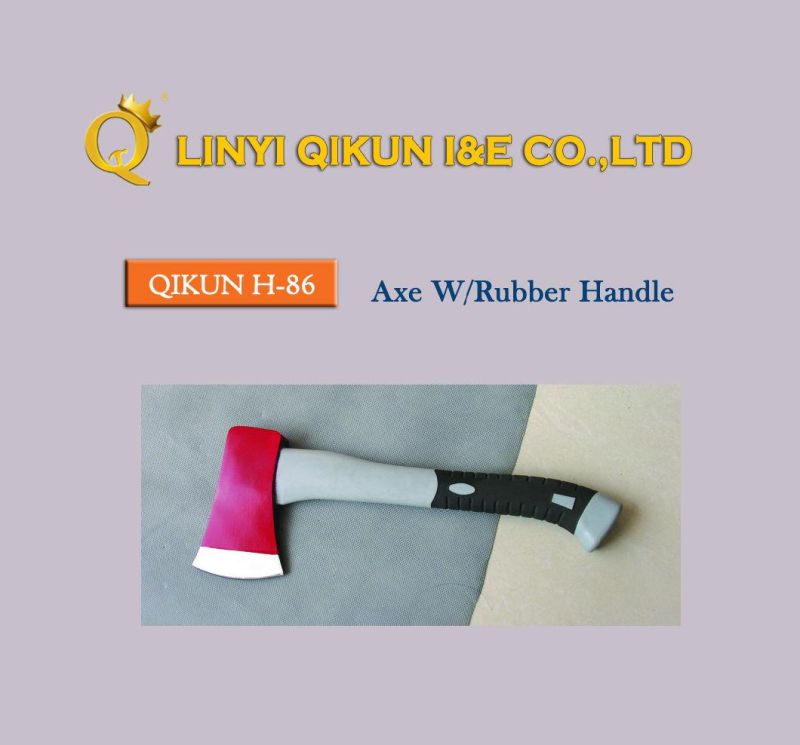 H-85 Construction Hardware Hand Tools Half Plastic Coated Handle A613 Axe