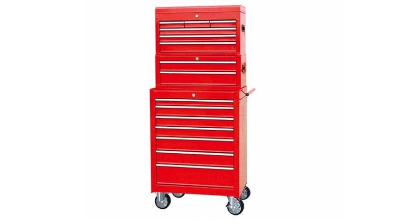 Tool Trolley Lockable Metal Tools Set Tool Cabinet with Wheel