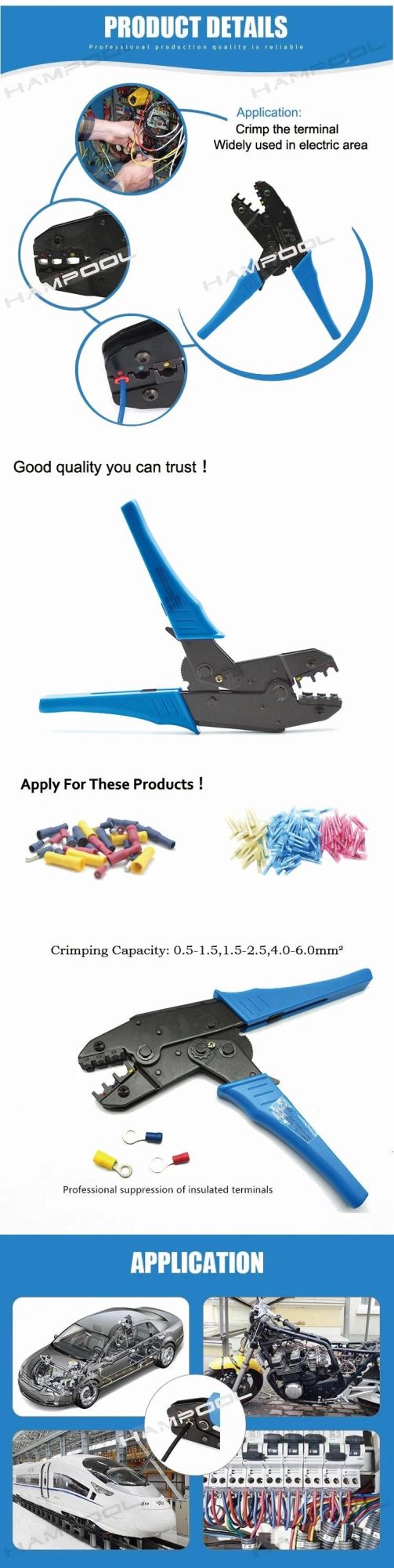 Structure Network Cable Crimp Wire Crimper Crimping Tool