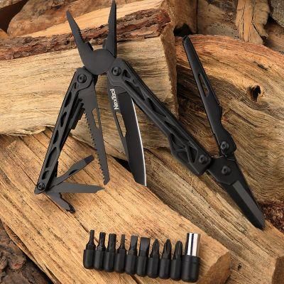 Nextool Black Coating Shears Design Multitool with Knife Saw Pliers