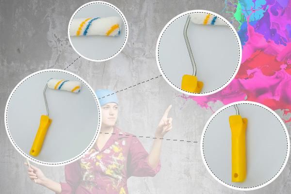 Top Quality Customizable Paint Roller with Plastic Handle for Europe