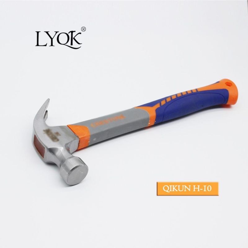 H-09 Construction Hardware Hand Tools Steel Handle Mirror Polished Incorporated Claw Hammer