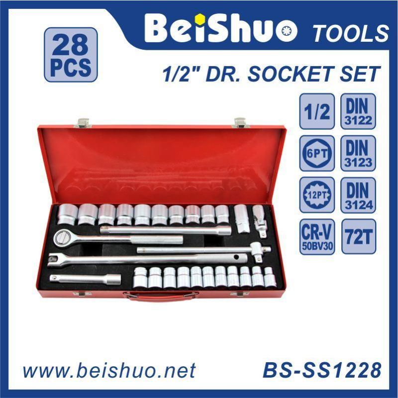 High Quality 28PCS Socket Tool Set with Flexible Handle