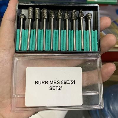 Coated Miniature Carbide Burrs with Kit Box