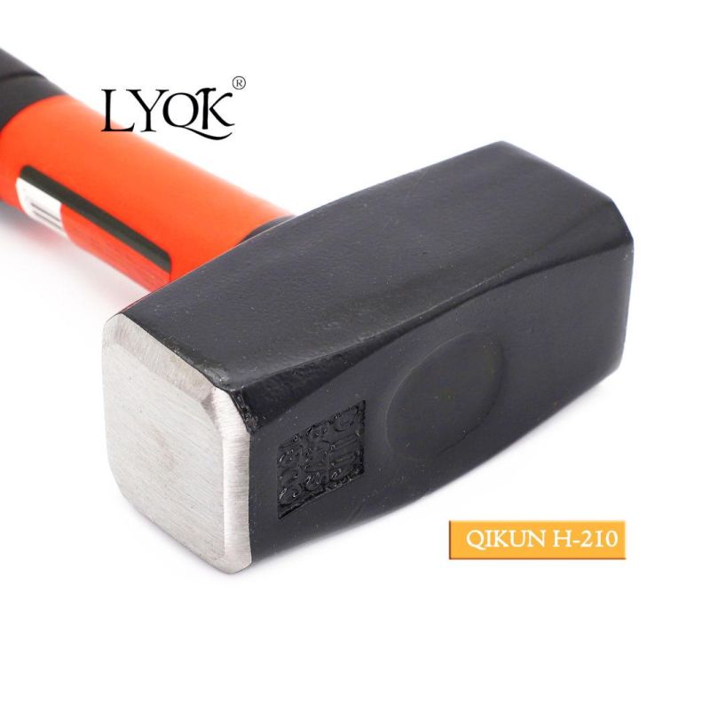 H-210 Construction Hardware Hand Tools Plastic Coated Handle German Type Stoning Stone Hammer