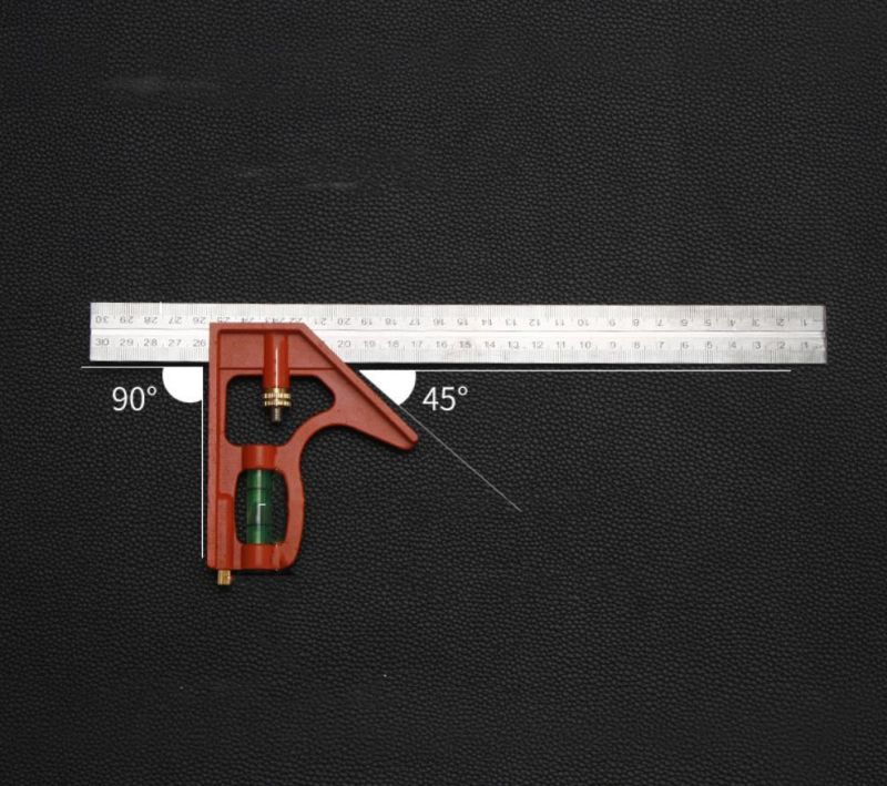 Factory Horizontal Movable Square Aluminum Alloy 45 Degree Right Angle Ruler