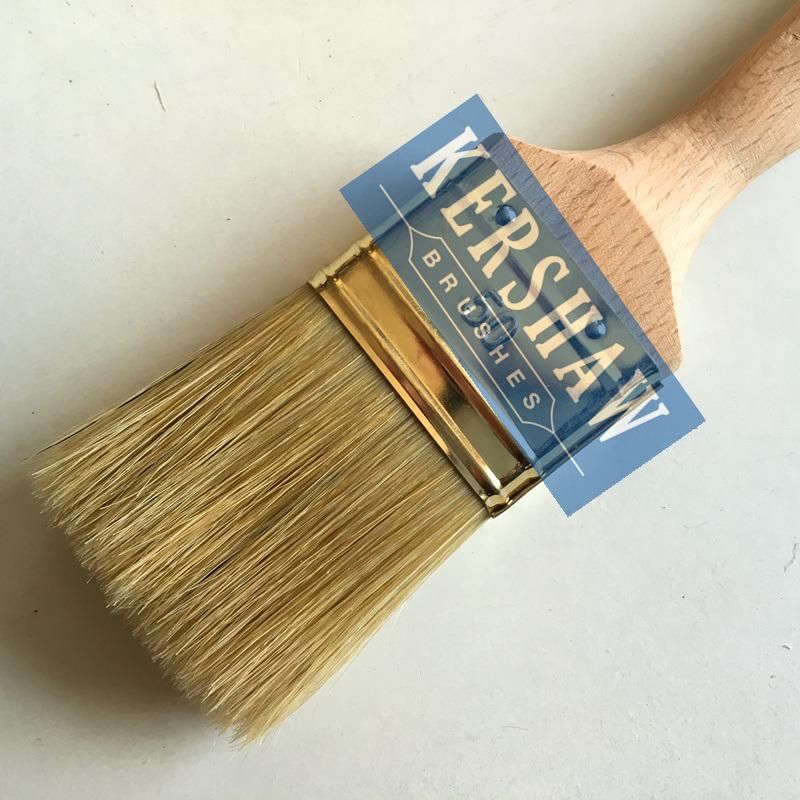 Paint Brush Paint Brush, White Bristle Flat Brush, Beech Wood Handle, Handle Tool